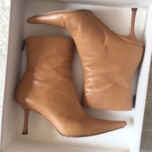 Jimmy Choo Boot Short Heel Camel Size 37 1/2